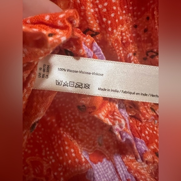 NWOT Free People Smocked Shoulder Top - M - Picture 4 of 5